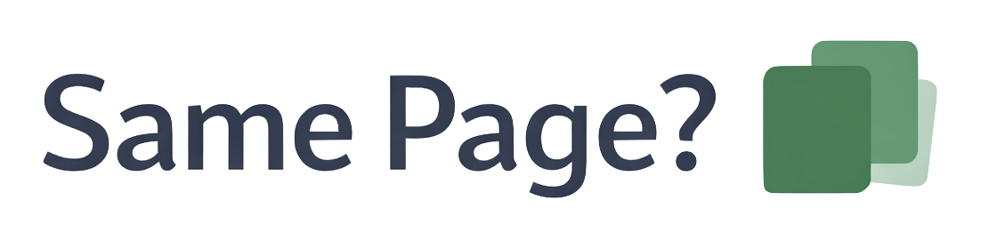 Same Page? App